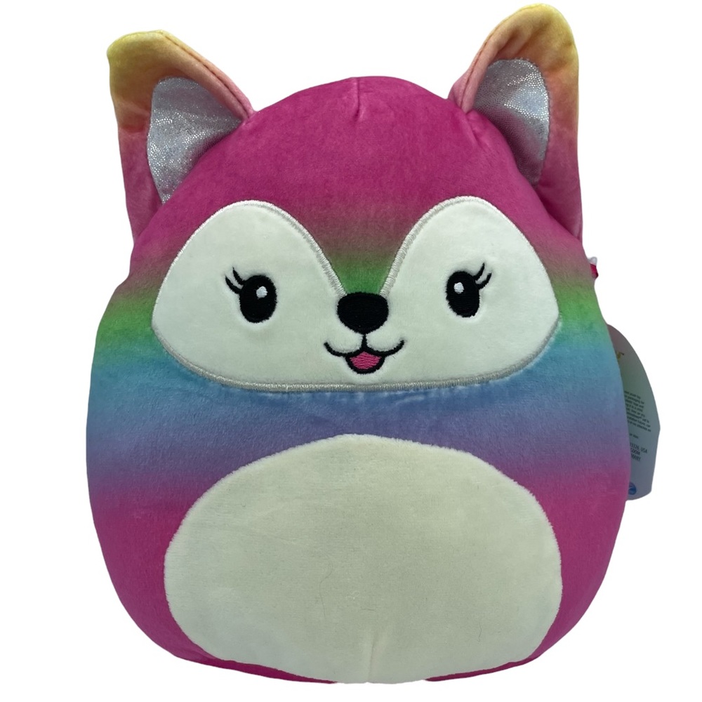 NWT Squishmallows Xenia the Rainbow Fox 7” Kellytoy Collectible Stuffed Animal